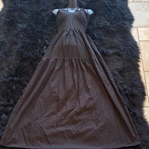 Women's Black Tiered Maxi Dress - Elegant Sleeveless Summer Gown